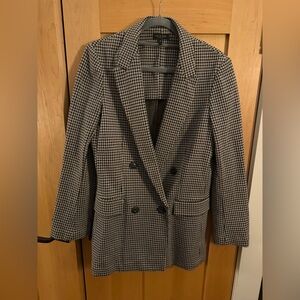 rag & bone Blue and White Checkered Blazer